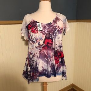 Colorful tunic style top
